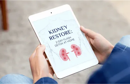 Bonus 1 cover: Kidney Restore, a 2-day flash detox at home guide included with multi-bottle Prostadine orders